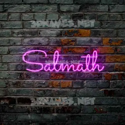 salmath in Pink Neon style - 3D name wallpaper salmath in Pink Neon style - 3D name wallpaper