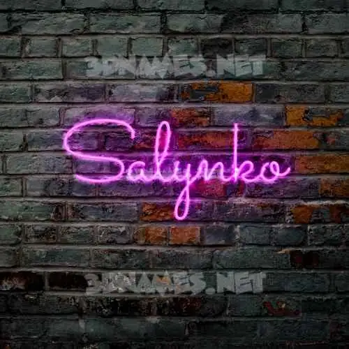 salynko in Pink Neon style - 3D name wallpaper salynko in Pink Neon style - 3D name wallpaper