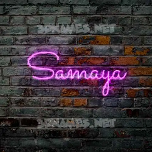 samaya in Pink Neon style - 3D name wallpaper samaya in Pink Neon style - 3D name wallpaper