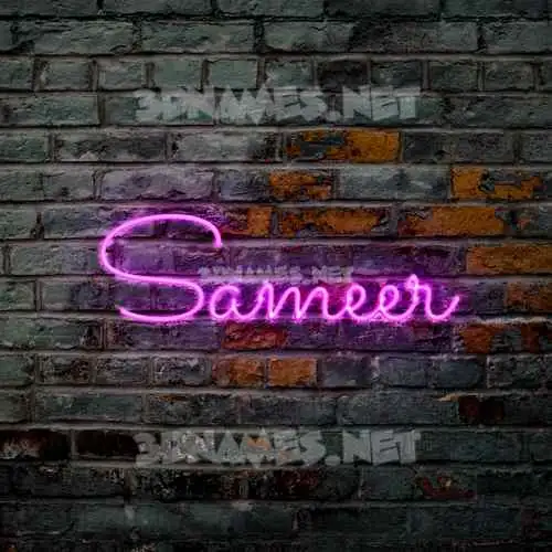 sameer in Pink Neon style - 3D name wallpaper sameer in Pink Neon style - 3D name wallpaper
