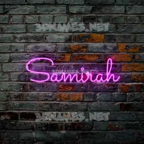 samirah in Pink Neon style - 3D name wallpaper samirah in Pink Neon style - 3D name wallpaper