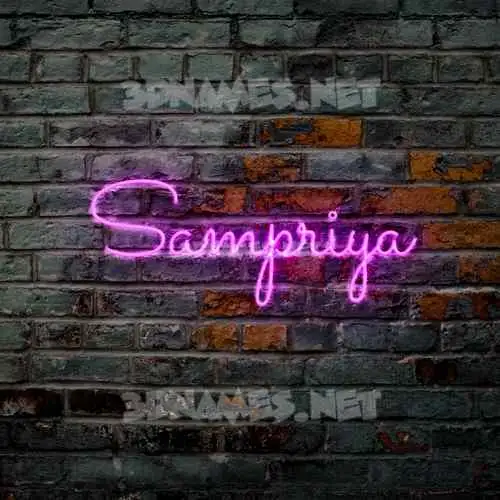 sampriya in Pink Neon style - 3D name wallpaper sampriya in Pink Neon style - 3D name wallpaper