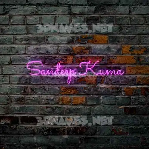 sandeep kuma in Pink Neon style - 3D name wallpaper sandeep kuma in Pink Neon style - 3D name wallpaper