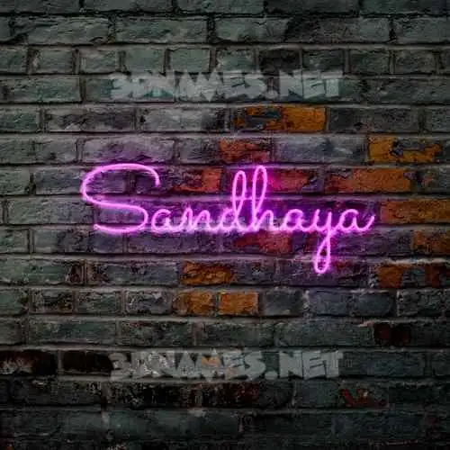 sandhaya in Pink Neon style - 3D name wallpaper sandhaya in Pink Neon style - 3D name wallpaper