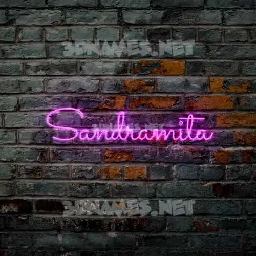 sandramita in Pink Neon style - 3D name wallpaper sandramita in Pink Neon style - 3D name wallpaper