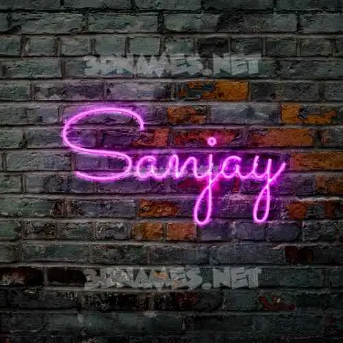 sanjay in Pink Neon style - 3D name wallpaper sanjay in Pink Neon style - 3D name wallpaper