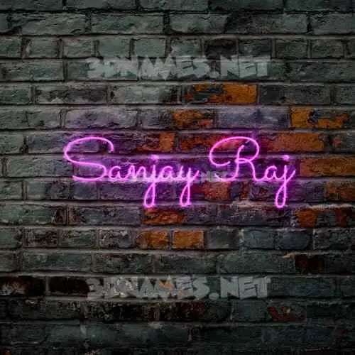 sanjay raj in Pink Neon style - 3D name wallpaper sanjay raj in Pink Neon style - 3D name wallpaper