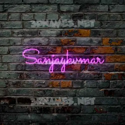 sanjaykvmar in Pink Neon style - 3D name wallpaper sanjaykvmar in Pink Neon style - 3D name wallpaper