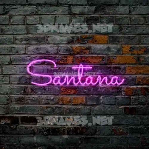 santana in Pink Neon style - 3D name wallpaper santana in Pink Neon style - 3D name wallpaper