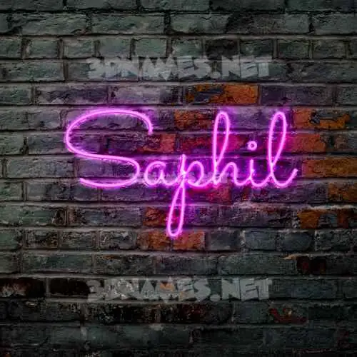 saphil in Pink Neon style - 3D name wallpaper saphil in Pink Neon style - 3D name wallpaper