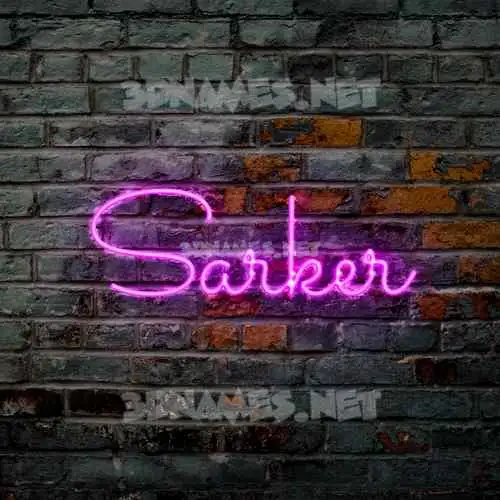 sarker in Pink Neon style - 3D name wallpaper sarker in Pink Neon style - 3D name wallpaper