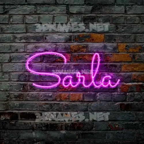 sarla in Pink Neon style - 3D name wallpaper sarla in Pink Neon style - 3D name wallpaper
