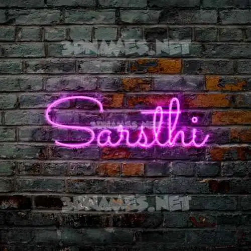 sarsthi in Pink Neon style - 3D name wallpaper sarsthi in Pink Neon style - 3D name wallpaper