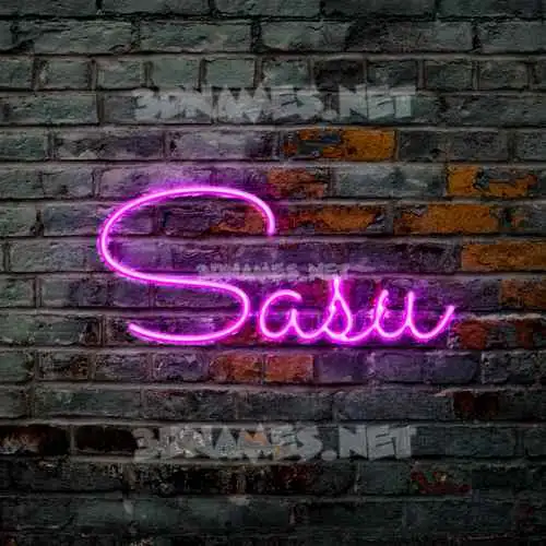 sasu in Pink Neon style - 3D name wallpaper sasu in Pink Neon style - 3D name wallpaper
