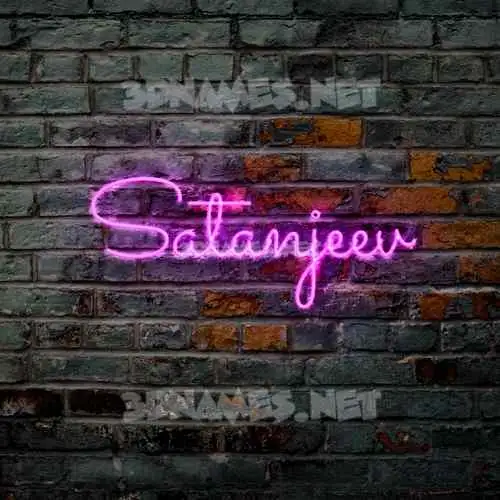satanjeev in Pink Neon style - 3D name wallpaper satanjeev in Pink Neon style - 3D name wallpaper