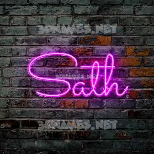 sath in Pink Neon style - 3D name wallpaper sath in Pink Neon style - 3D name wallpaper