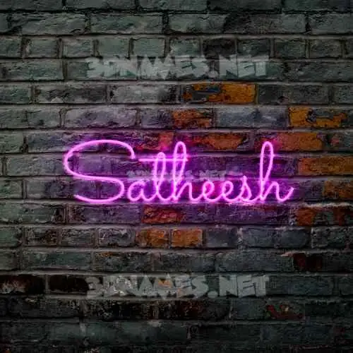 satheesh in Pink Neon style - 3D name wallpaper satheesh in Pink Neon style - 3D name wallpaper
