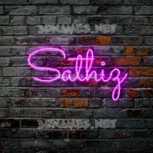 sathiz in Pink Neon style - 3D name wallpaper sathiz in Pink Neon style - 3D name wallpaper
