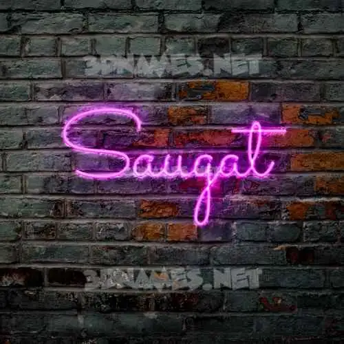 saugat in Pink Neon style - 3D name wallpaper saugat in Pink Neon style - 3D name wallpaper