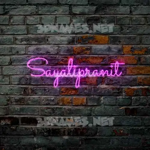 sayalipranit in Pink Neon style - 3D name wallpaper sayalipranit in Pink Neon style - 3D name wallpaper