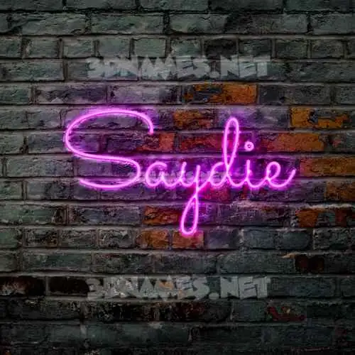 saydie in Pink Neon style - 3D name wallpaper saydie in Pink Neon style - 3D name wallpaper