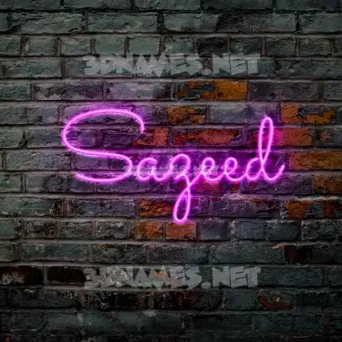 sazeed in Pink Neon style - 3D name wallpaper sazeed in Pink Neon style - 3D name wallpaper