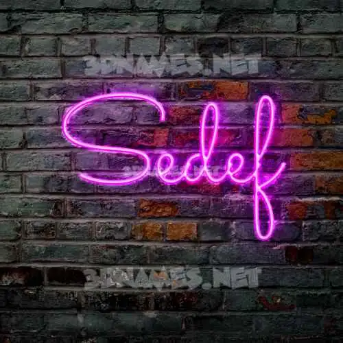 sedef in Pink Neon style - 3D name wallpaper sedef in Pink Neon style - 3D name wallpaper