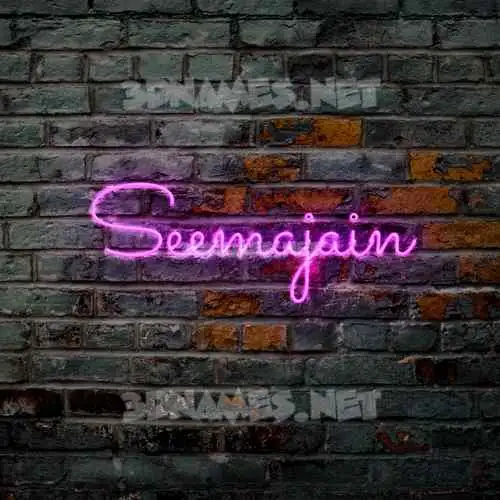 seemajain in Pink Neon style - 3D name wallpaper seemajain in Pink Neon style - 3D name wallpaper