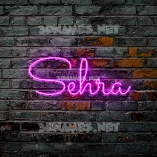 sehra in Pink Neon style - 3D name wallpaper sehra in Pink Neon style - 3D name wallpaper