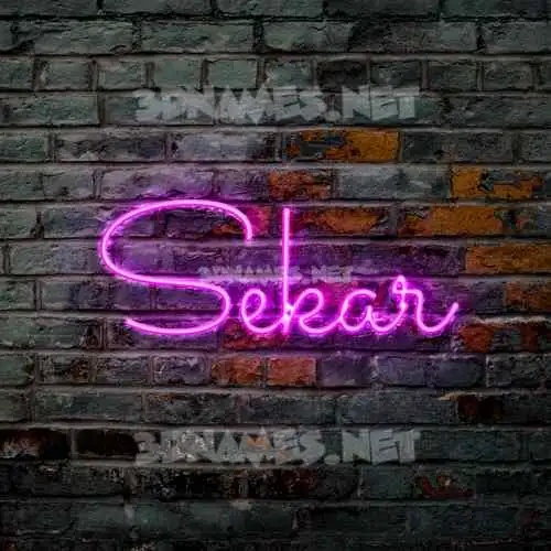 sekar in Pink Neon style - 3D name wallpaper sekar in Pink Neon style - 3D name wallpaper