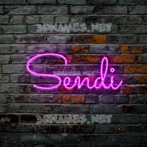 sendi in Pink Neon style - 3D name wallpaper sendi in Pink Neon style - 3D name wallpaper