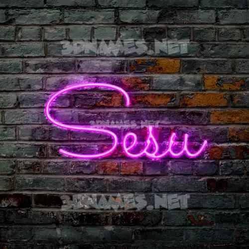 sesu in Pink Neon style - 3D name wallpaper sesu in Pink Neon style - 3D name wallpaper