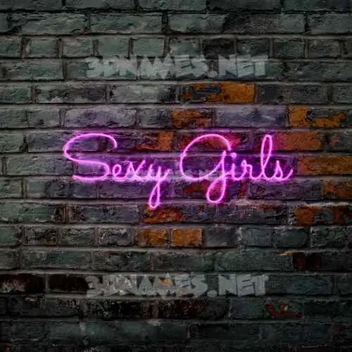 sexy girls in Pink Neon style - 3D name wallpaper sexy girls in Pink Neon style - 3D name wallpaper