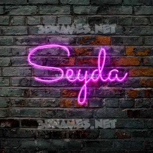 seyda in Pink Neon style - 3D name wallpaper seyda in Pink Neon style - 3D name wallpaper