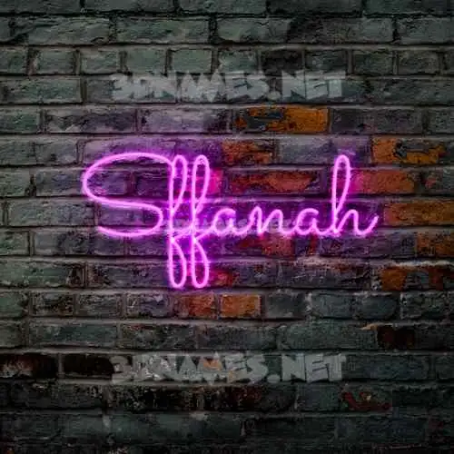sffanah in Pink Neon style - 3D name wallpaper sffanah in Pink Neon style - 3D name wallpaper