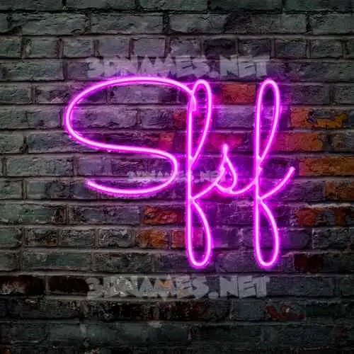 sfsf in Pink Neon style - 3D name wallpaper sfsf in Pink Neon style - 3D name wallpaper