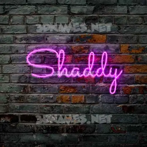 shaddy in Pink Neon style - 3D name wallpaper shaddy in Pink Neon style - 3D name wallpaper