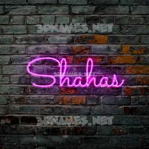 shahas in Pink Neon style - 3D name wallpaper shahas in Pink Neon style - 3D name wallpaper