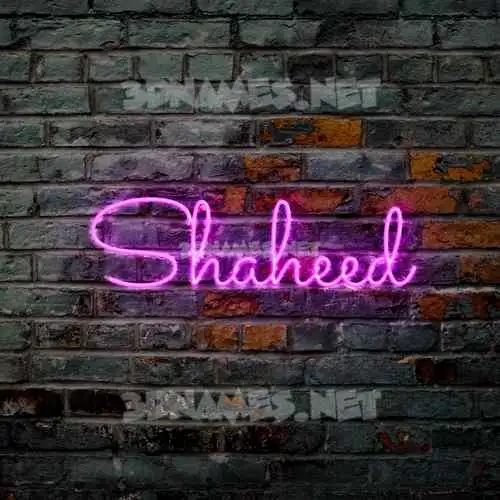 shaheed in Pink Neon style - 3D name wallpaper shaheed in Pink Neon style - 3D name wallpaper