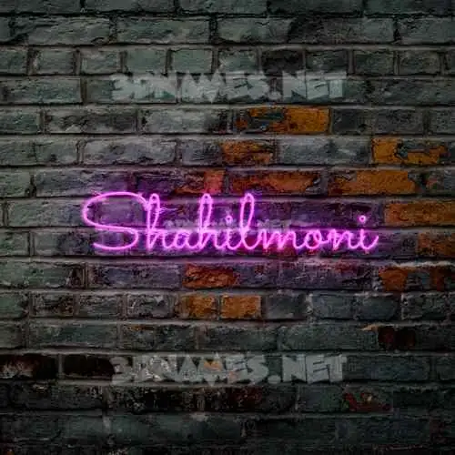shahilmoni in Pink Neon style - 3D name wallpaper shahilmoni in Pink Neon style - 3D name wallpaper