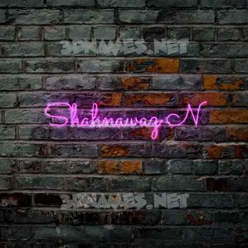 shahnawaz n in Pink Neon style - 3D name wallpaper shahnawaz n in Pink Neon style - 3D name wallpaper