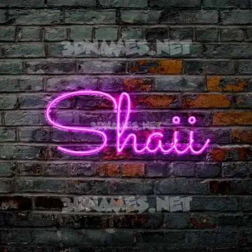 shaii in Pink Neon style - 3D name wallpaper shaii in Pink Neon style - 3D name wallpaper