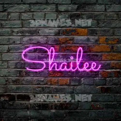 shailee in Pink Neon style - 3D name wallpaper shailee in Pink Neon style - 3D name wallpaper