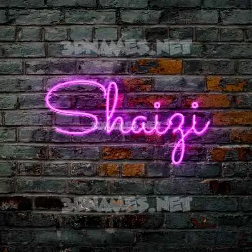 shaizi in Pink Neon style - 3D name wallpaper shaizi in Pink Neon style - 3D name wallpaper