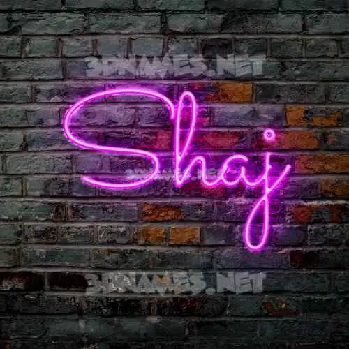 shaj in Pink Neon style - 3D name wallpaper shaj in Pink Neon style - 3D name wallpaper