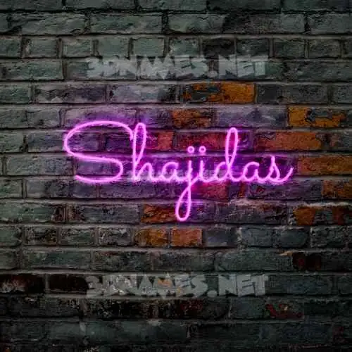 shajidas in Pink Neon style - 3D name wallpaper shajidas in Pink Neon style - 3D name wallpaper