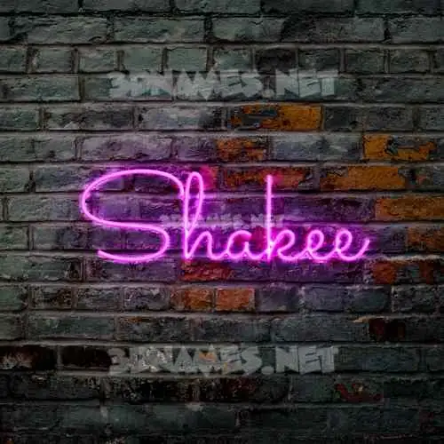shakee in Pink Neon style - 3D name wallpaper shakee in Pink Neon style - 3D name wallpaper
