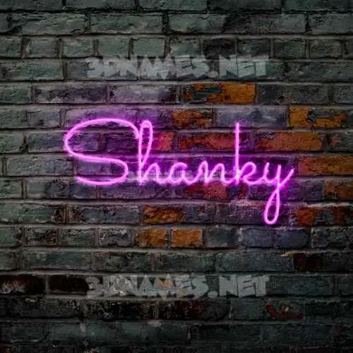 shanky in Pink Neon style - 3D name wallpaper shanky in Pink Neon style - 3D name wallpaper
