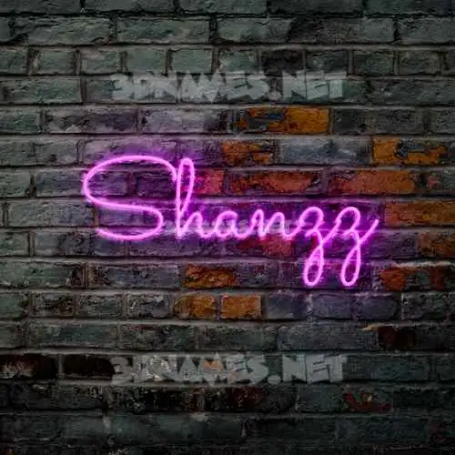 shanzz in Pink Neon style - 3D name wallpaper shanzz in Pink Neon style - 3D name wallpaper