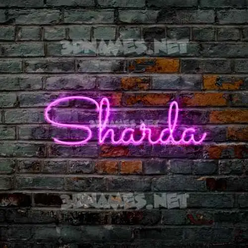 sharda in Pink Neon style - 3D name wallpaper sharda in Pink Neon style - 3D name wallpaper